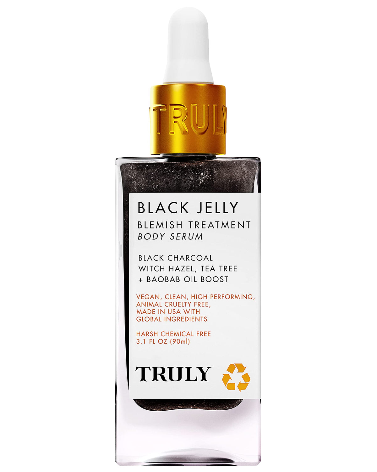 Truly Beauty Black Jelly Blemish Treatment Serum - 3.1 Fl Oz, Acne Treatment, Skin Care