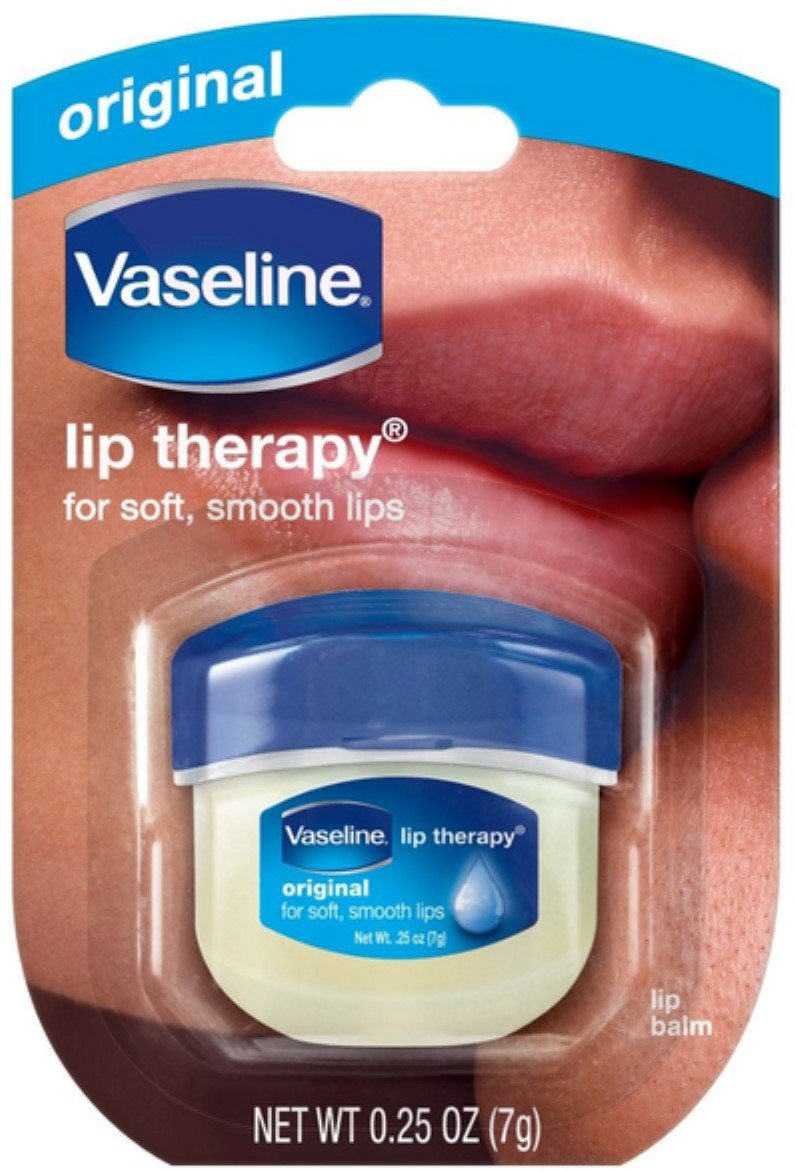 Vaseline Lip Therapy Original 0.25 Oz - Moisturizing Lip Balm In Cream White