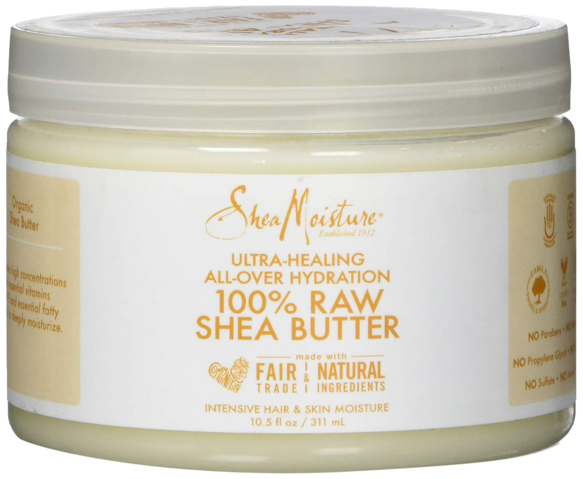 Sheamoisture 100% Raw Shea Butter For Hair & Skin, 10.5 Ounce Intensive Moisture