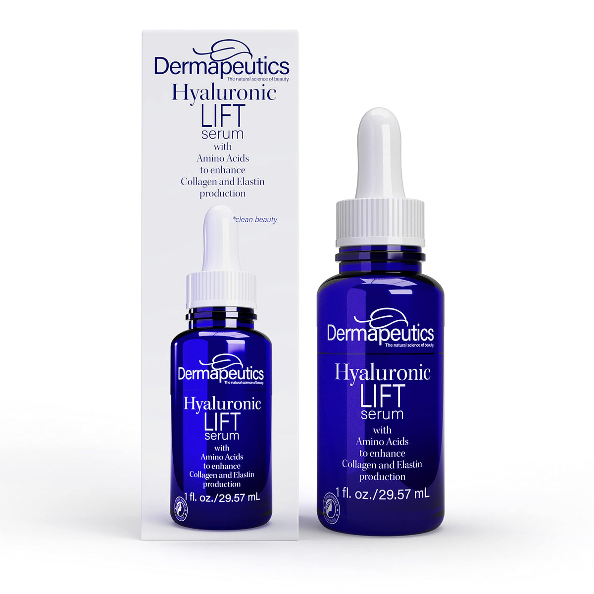 Dermapeutics Hyaluronic Acid Serum 1 oz | Ultra Hydrating, Skin Firming, Boosts Collagen