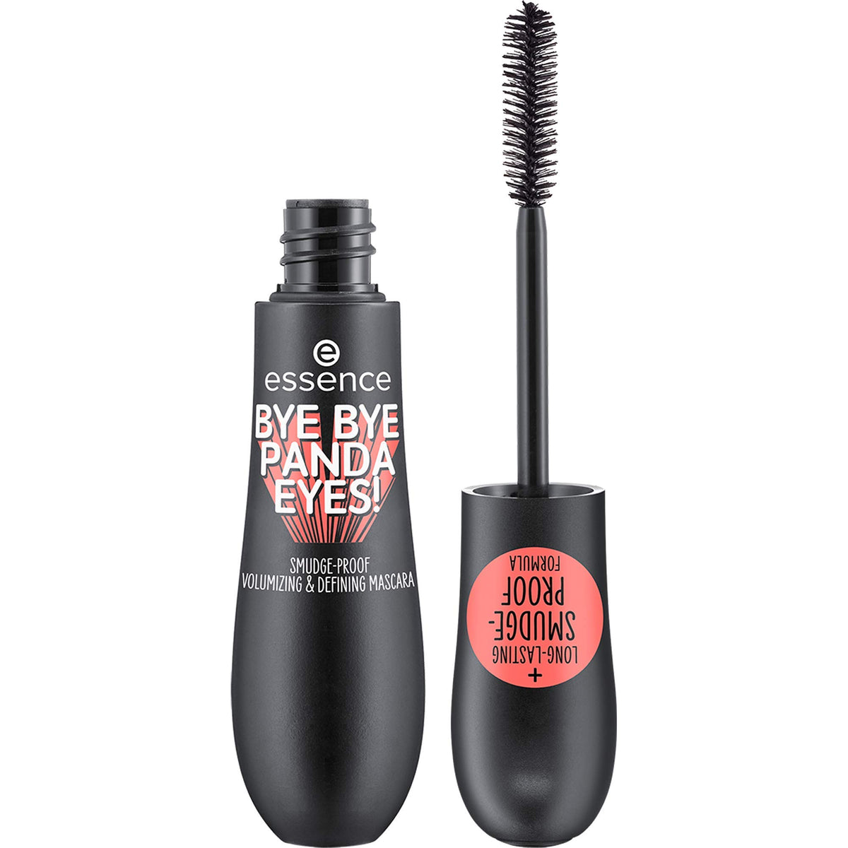 Essence Bye Bye Panda Eyes Mascara | Smudge-Proof, Vegan, Volumizing, 1 Count