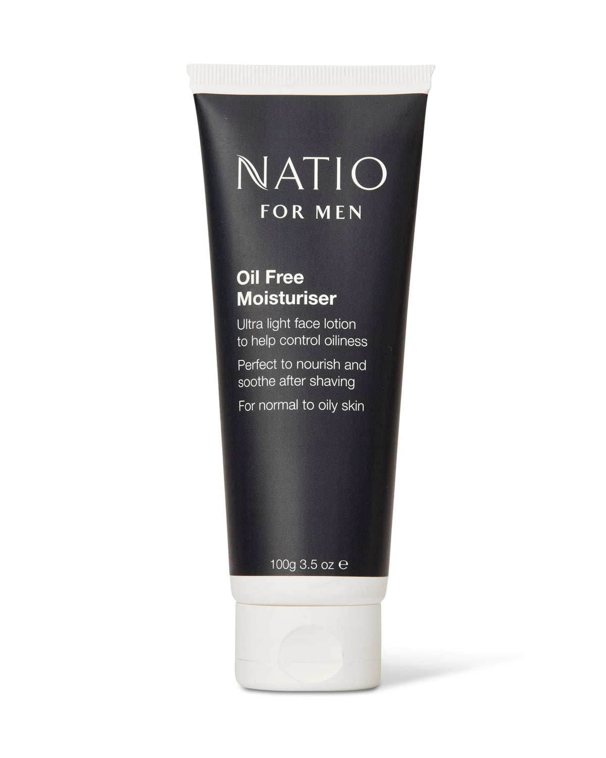 Natio OilFree Moisturizer for Men  35 oz  Face Lotion with Shea Butter  Aloe Vera  Face Moisturizer for Normal to Oily Skin 