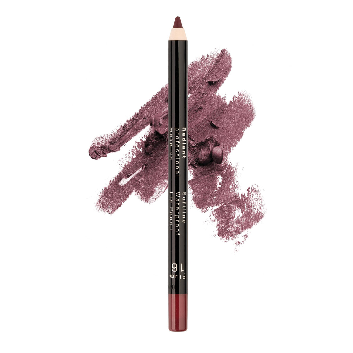 Radiant Professional Waterproof Lip Liner Pencil - Long Lasting, Creamy, 16 Plum, 1.20G