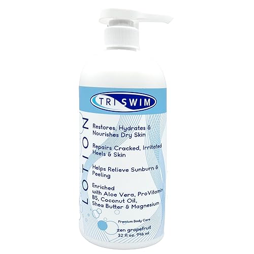 Triswim Swimmers Lotion - 32 Fl Oz Moisturizing Skin Care For Swimmers