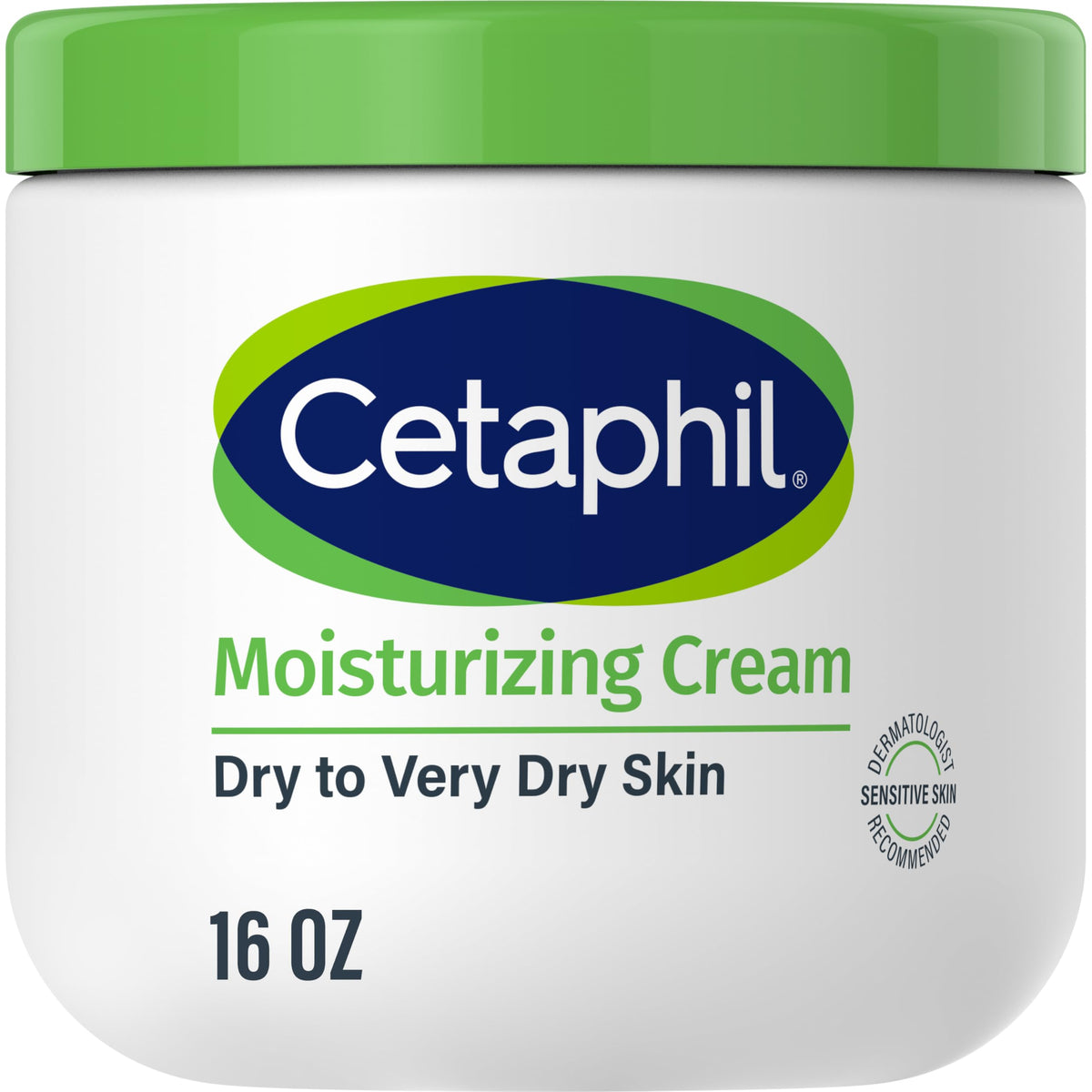 Cetaphil Hydrating Moisturizer Cream For Dry Sensitive Skin, 16 Oz, Fragrance Free, Non-Comedogenic