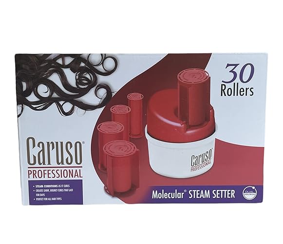 Caruso SalonPro 31-Piece Molecular Steam Hairsetter - Red, White & Black Foam Set