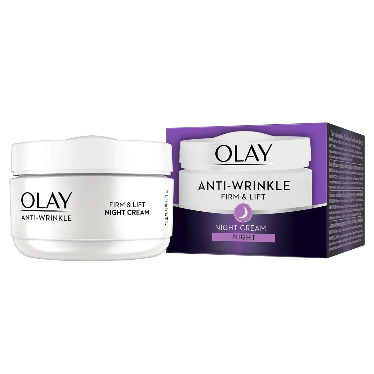 Olay Anti-Wrinkle Firm & Lift Night Cream For 40+, 1.7 Ounce, Age-Defying Moistur