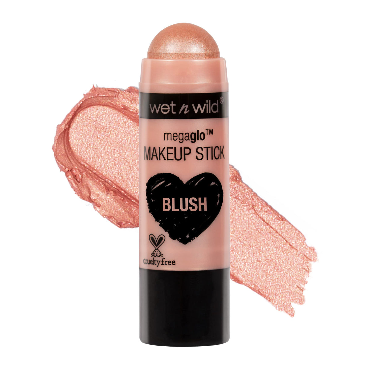 Wet N Wild Megaglo Makeup Stick - Buildable Color, Versatile Use, Vegan - Peach Bums