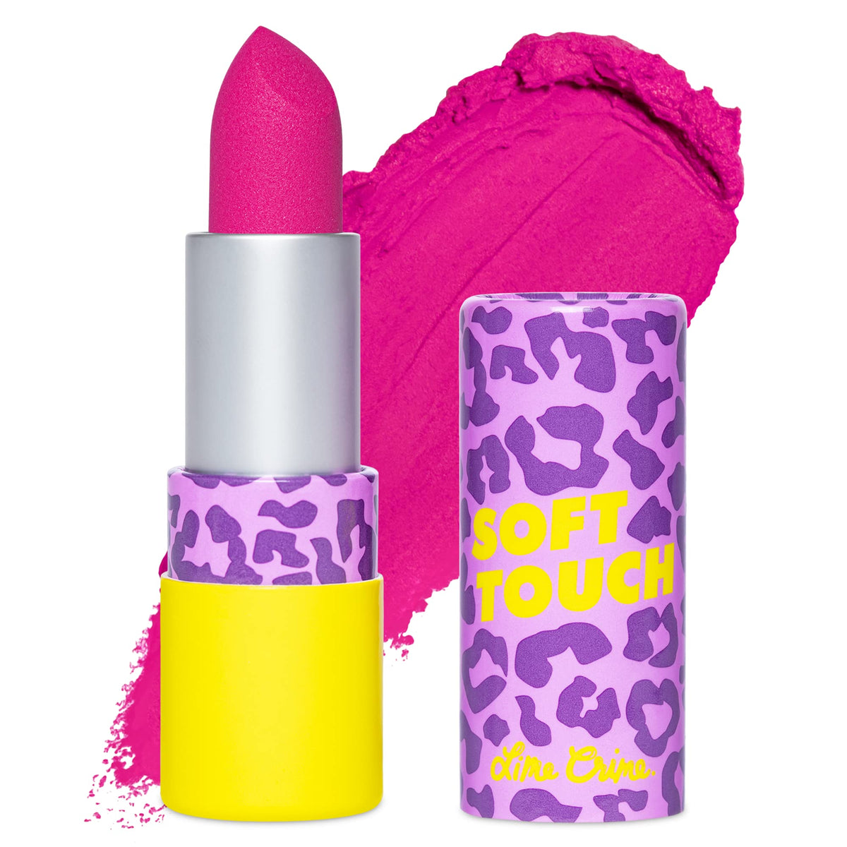 Lime Crime Soft Touch Matte Lipstick, Funky Fusion - Bright Berry, Long Lasting, Talc-Free