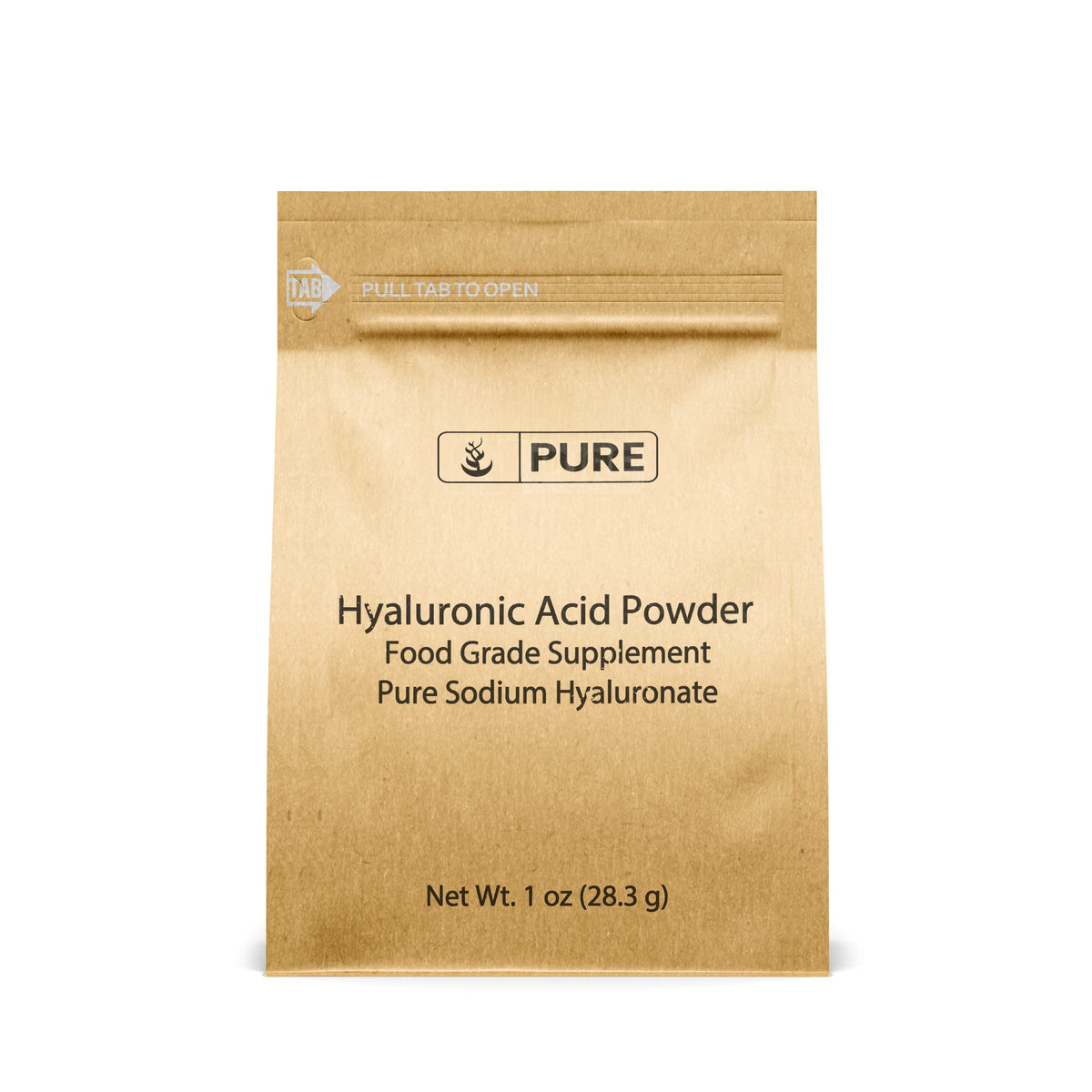 Pure Original Ingredients Hyaluronic Acid Powder, 1Oz - Water Soluble, Fine Quality