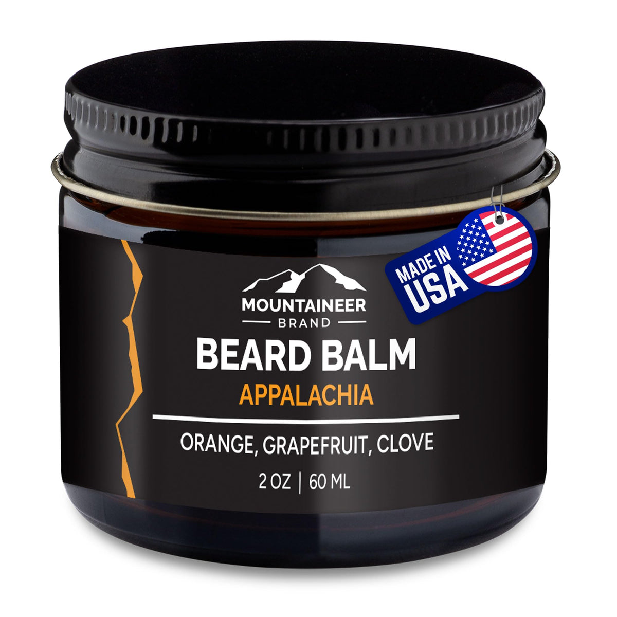 Mountaineer Brand Beard Balm For Men - All Natural Leave-In Conditioner, Citrus & Spice, 2Oz