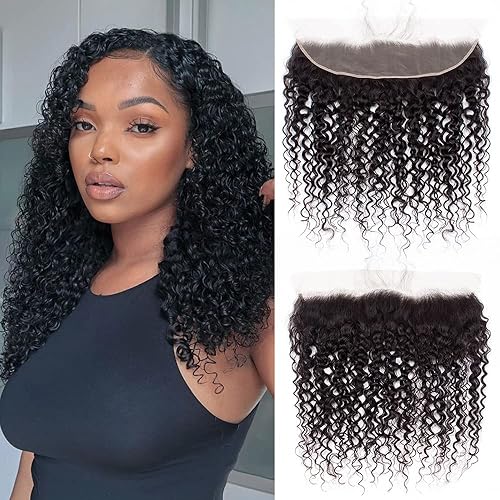 Kapelli Hair 13x4 HD Lace Frontal - Deep Curly, 22&quot; 200% Density, Pre-Plucked,