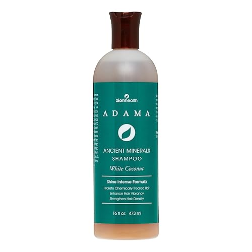 Zion Health Adama Minerals White Coconut Shampoo, 16 Fl Oz - Natural Hair Care