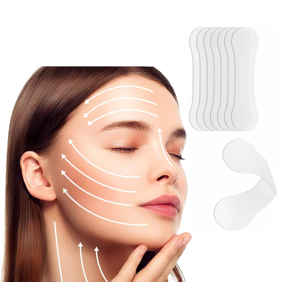 Wxyinspas 100 Pcs Invisible Face Lift Tape For V-Shape, Anti-Wrinkle, Makeup Lifter