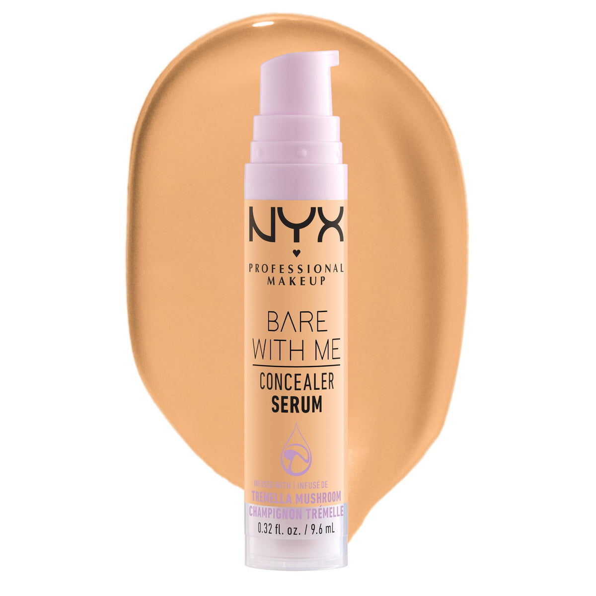 NYX Professional Makeup Bare With Me Concealer Serum, Medium Coverage, 05 Golden, 9.6ml