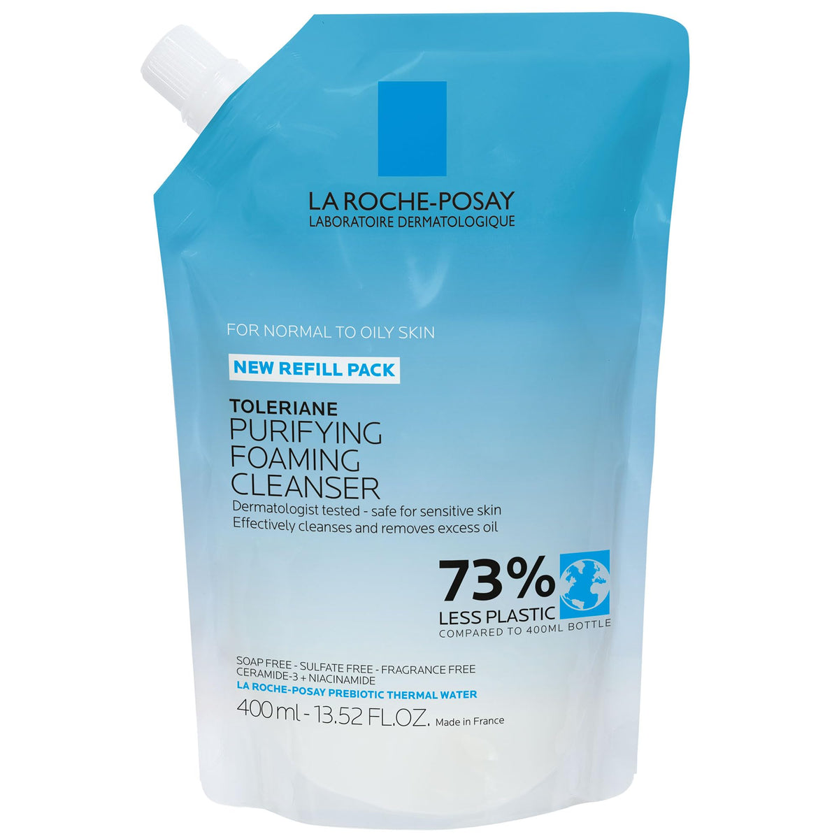 La Roche-Posay Toleriane Foaming Facial Cleanser, Niacinamide & Ceramides for Oily Skin, 13