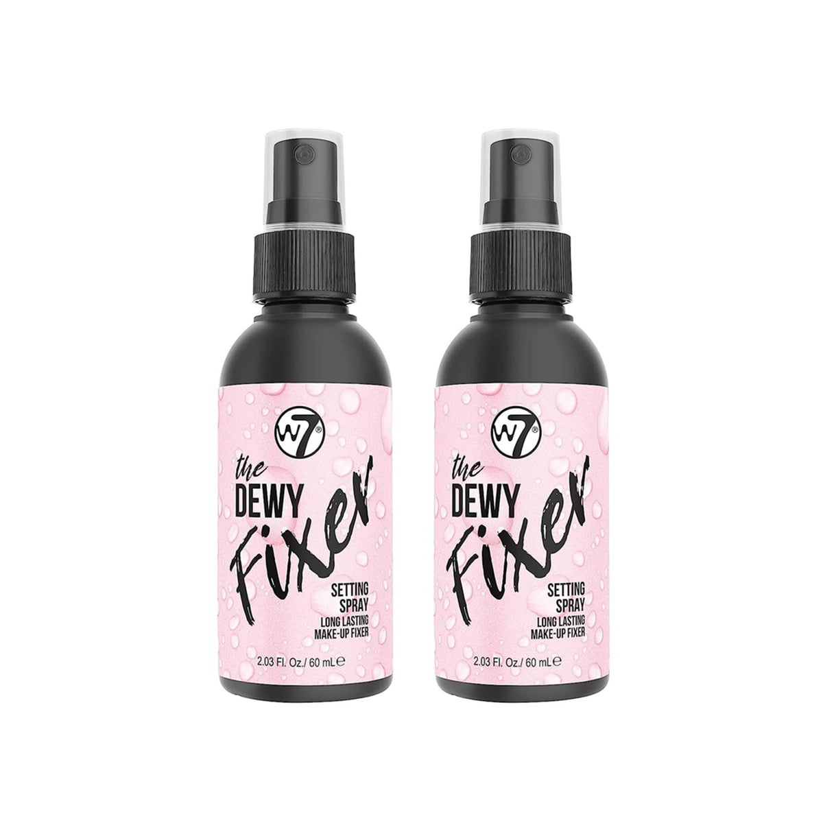 W7 The Fixer Dewy Finish Makeup Setting Spray - Long-Lasting - 2 Pack - Vegan & Cruelty-Free