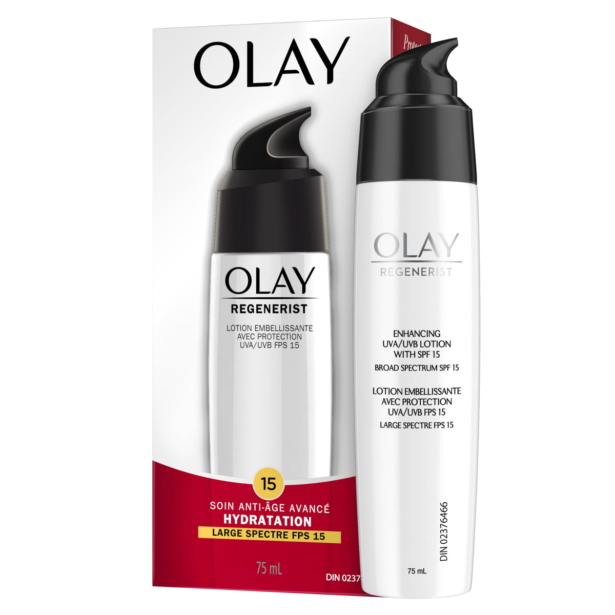 Olay Regenerist Face Lotion Spf 15, No Scent, 2.5 Fl Oz - Hydrating Sunscreen Moistur