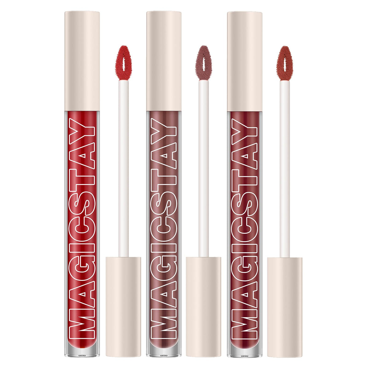 Langmanni Matte Liquid Lipstick Kit - 3 Colors, Long Lasting, Waterproof, High Pigment