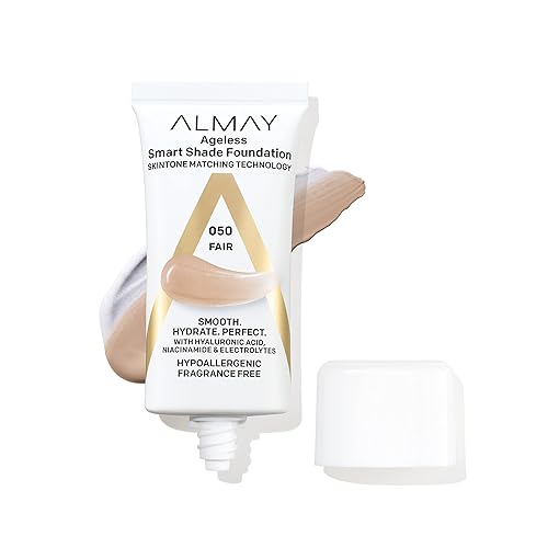 Almay Anti-Aging Foundation, Smart Shade Makeup With Hyaluronic Acid & Niacinamide, 1 Fl Oz