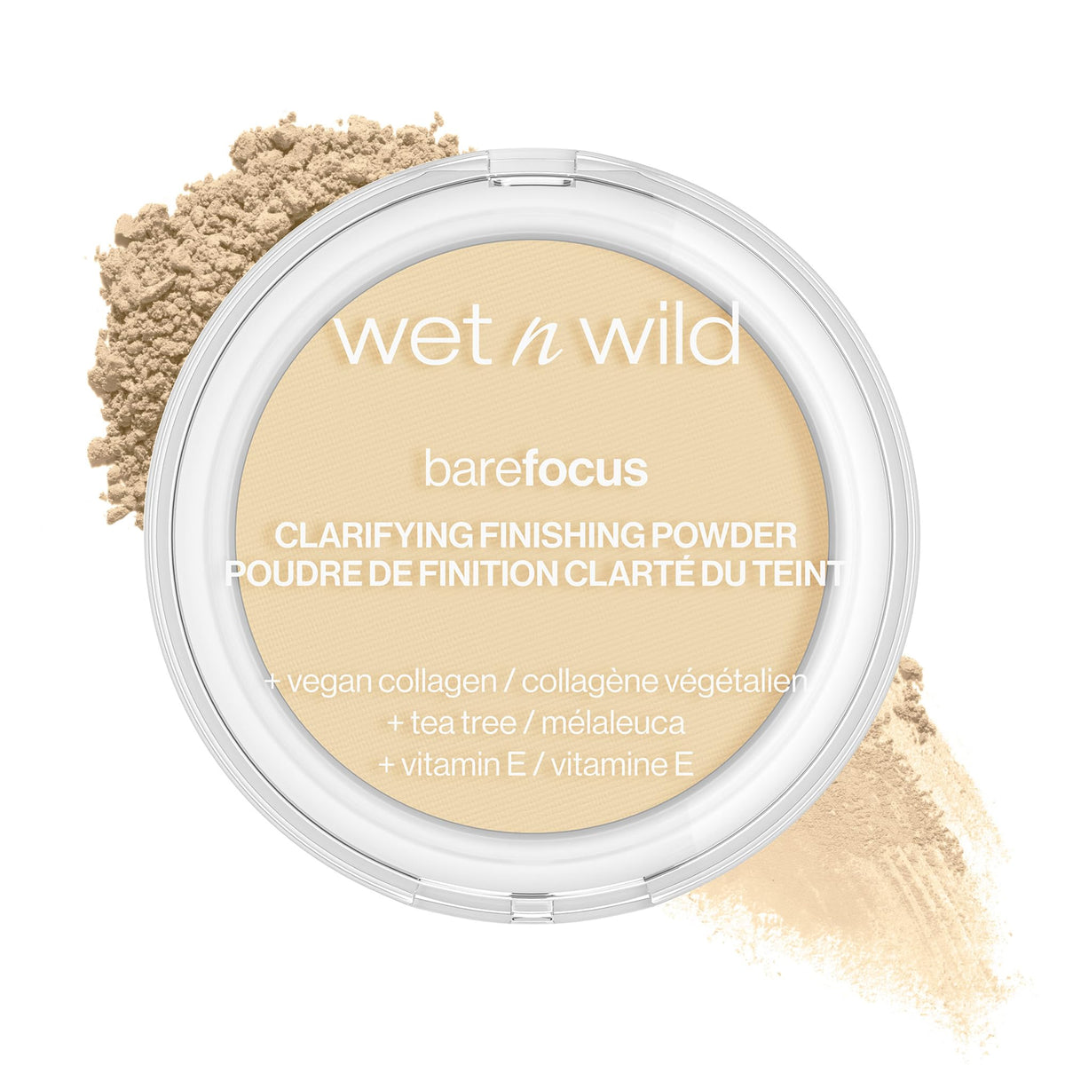 Wet N Wild Bare Focus Clarifying Finishing Powder - Matte Pressed Setting Powder Fair/Light