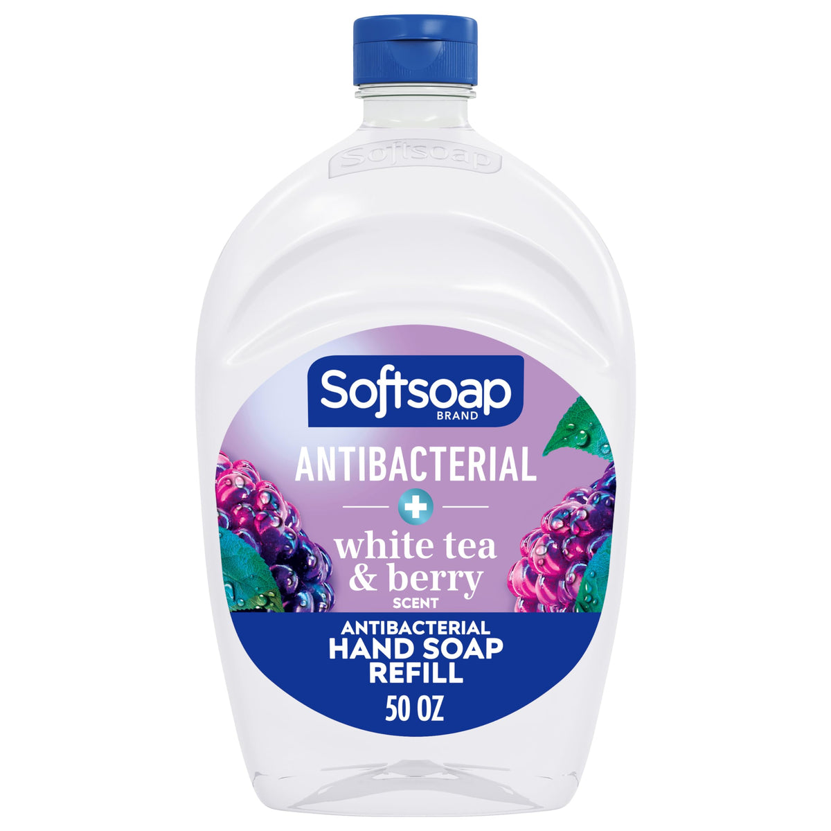 Softsoap Antibacterial Liquid Hand Soap Refill, White Tea & Berry, 50 Fl Oz