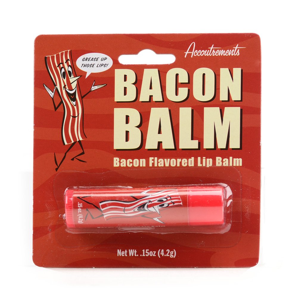 Accoutrements Bacon Lip Balm - Red, 0.16 Ounce, Perfect For Bacon Lovers