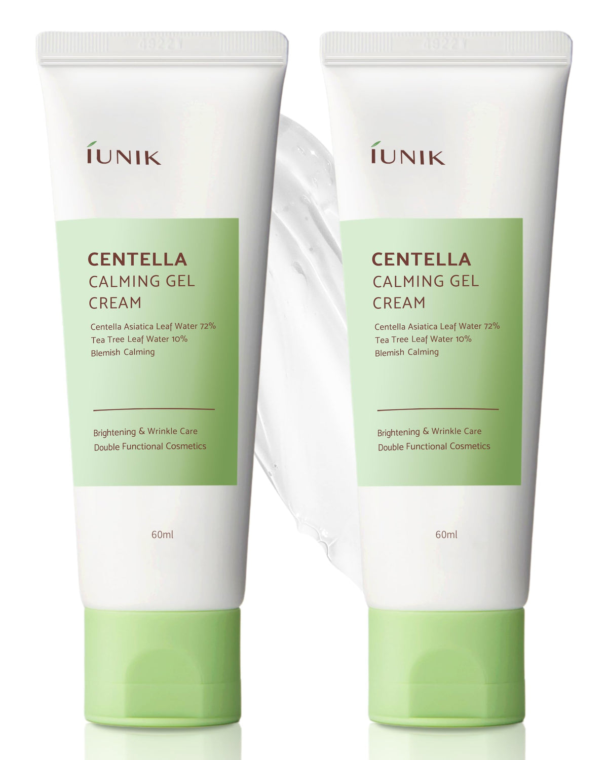 Iunik Centella 70% Calming Gel Cream 4.04 Fl Oz - Vegan Moisturizer For Acne & Oily