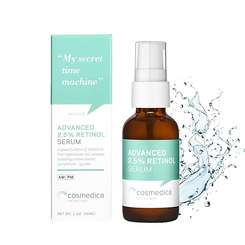 Cosmedica Skincare 2.5% Retinol Serum with Green Tea & Hyaluronic Acid - Anti-Aging & Hydrating