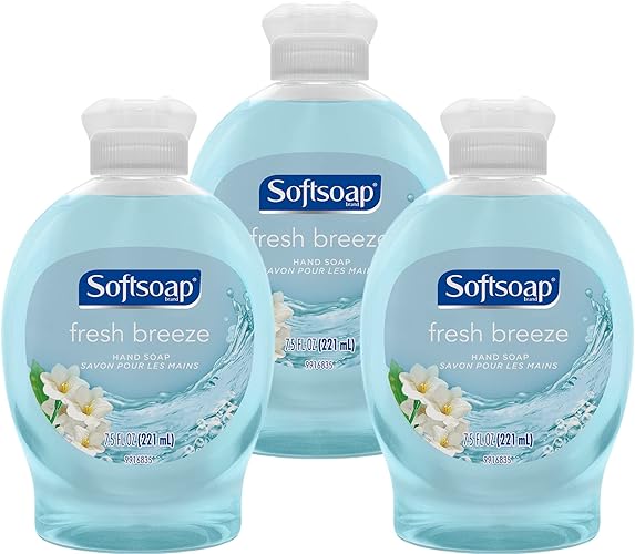 Softsoap Liquid Hand Soap, Fresh Breeze Scent, 3-Pack Of 7.5 Ounce Bottles