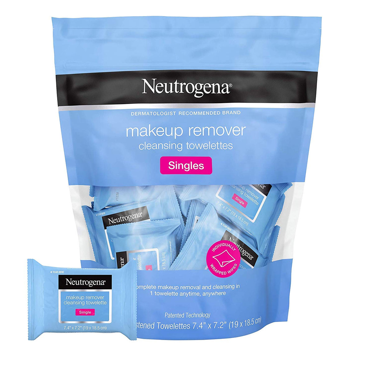 Neutrogena Makeup Remover Cleansing Towelettes, 20 Ct (Pack Of 2) - Daily Face Wipes