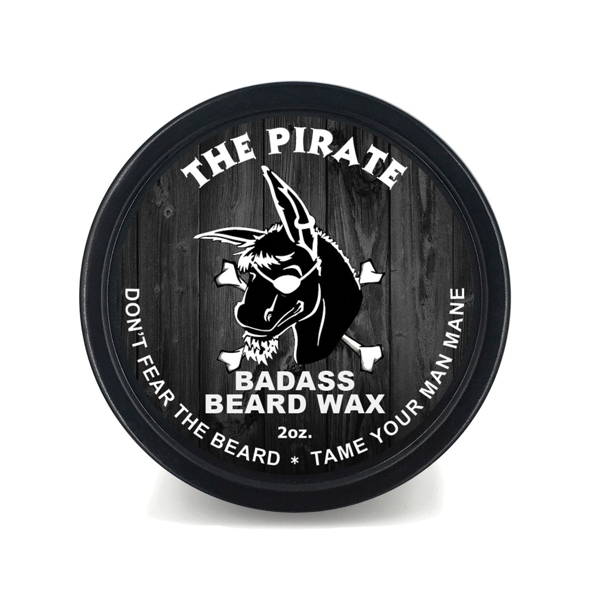 Badass Beard Care Beard Wax For Men - The Pirate Scent, 2 Oz - Softens & Adds Density