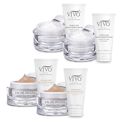 Vivo Per Lei Day Cream & Facial Peeling Set - 2 Pcs Each For Radiant Skin