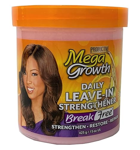 Profectiv Mega Growth Leave-In Strengthener - Repair Damaged Hair With Olive Oil & Shea Butter, 15 Oz