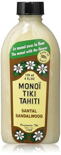 Monoi Tiare Tahiti Coconut Oil With Sandalwood - 4 Fl Oz Moisturizing Oil