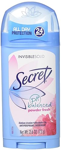 Secret Sheer Dry Anti-Perspirant Deodorant Solid Gel, Fresh, 2.6 Oz, Odor Control