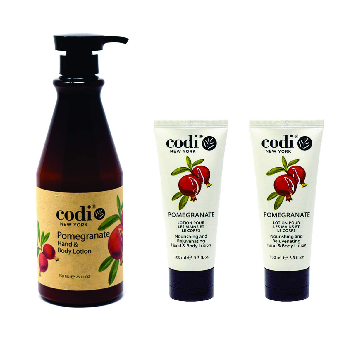 Codi Pomegranate Lotion - Body & Hand Lotion With Pump, 31.6 Fl Oz, Quick Absorbent, Less Greasy