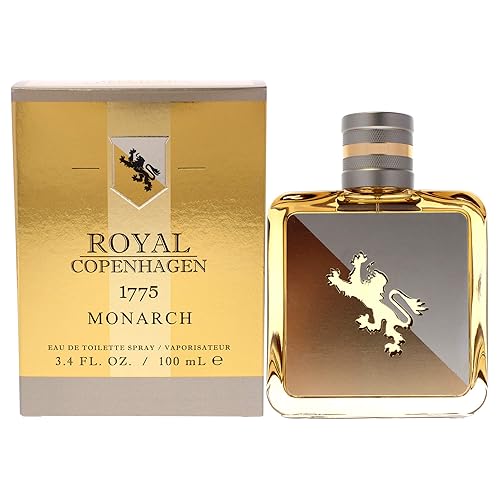 Royal Copenhagen 1775 Monarch Men EDT Spray 3.4 oz - Premium Fragrance for Men, Long-lasting Citrus and Floral Notes