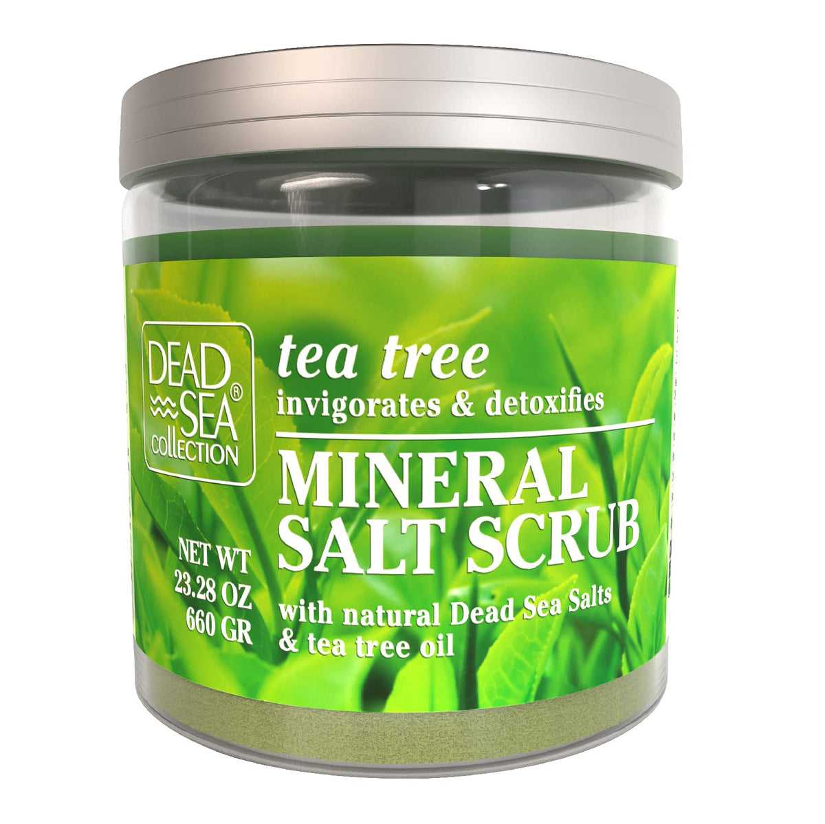 Dead Sea Collection Salt Body Scrub, 23.28 Oz, Exfoliating With Tea Tree & Organic Oils