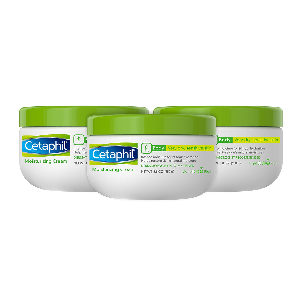 Cetaphil Moisturizing Cream, Fragrance Free, 8.8 Oz, Pack Of 3 - Hydrating Skin Care Solution