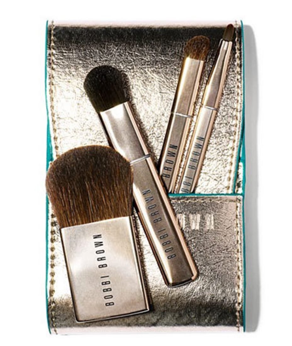 Bobbi Brown Desert Twilight Mini Brush Set - Essential Makeup Brushes In Brown