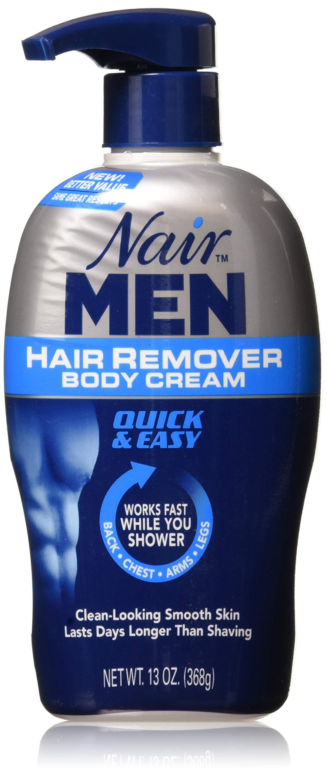 Nair For Men Hair Removal Body Cream, 13 Oz, 3-Pack - Smooth Skin Solution