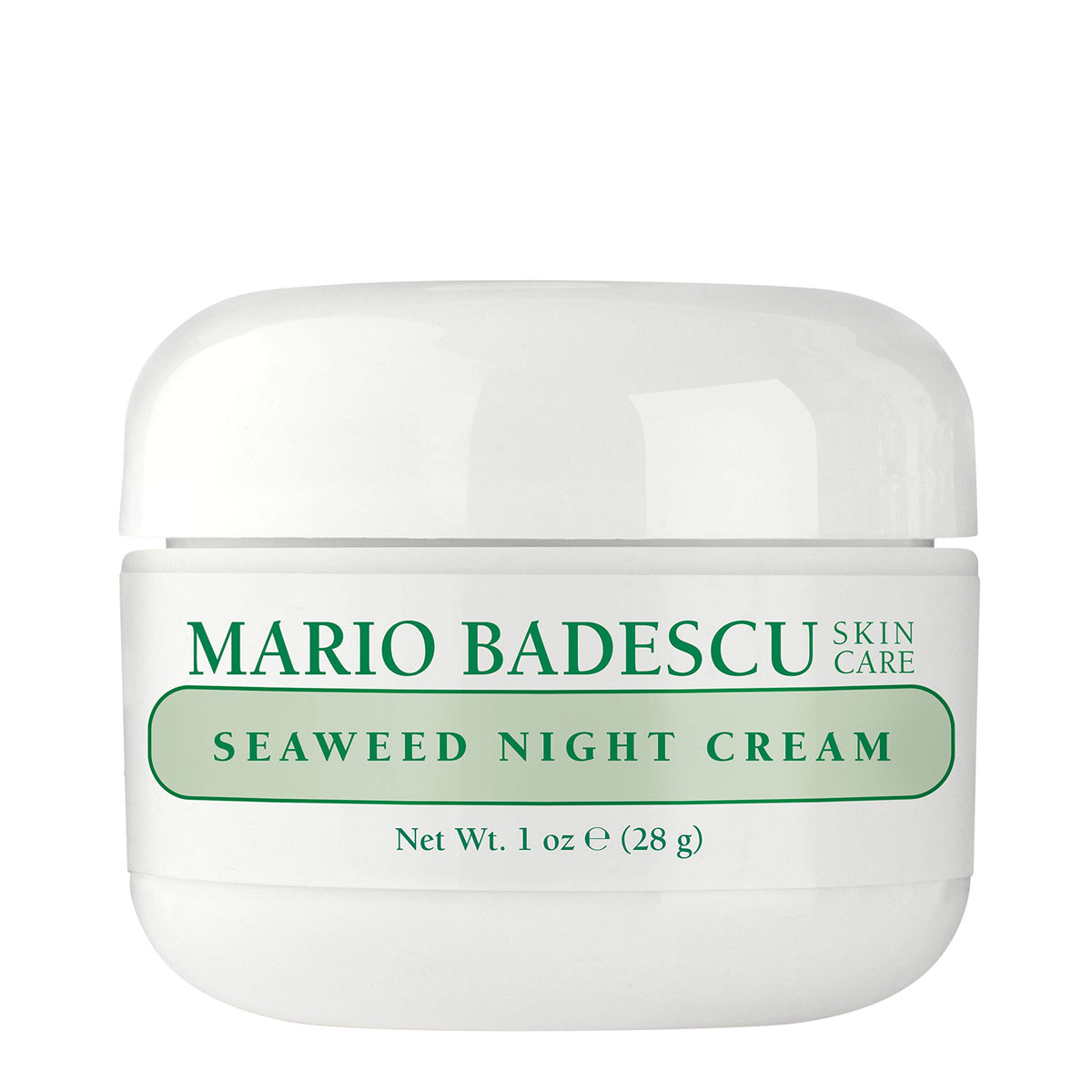 Mario Badescu Seaweed Night Cream - Hydrating Moisturizer for Nighttime Skincare, 1 oz