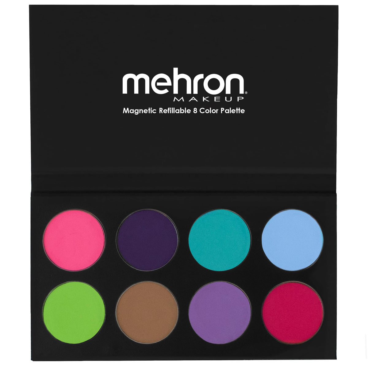 Mehron Makeup Paradise Aq 8 Color Island Palette - Water Activated Body & Face Paint For Sfx, Halloween, Cosplay