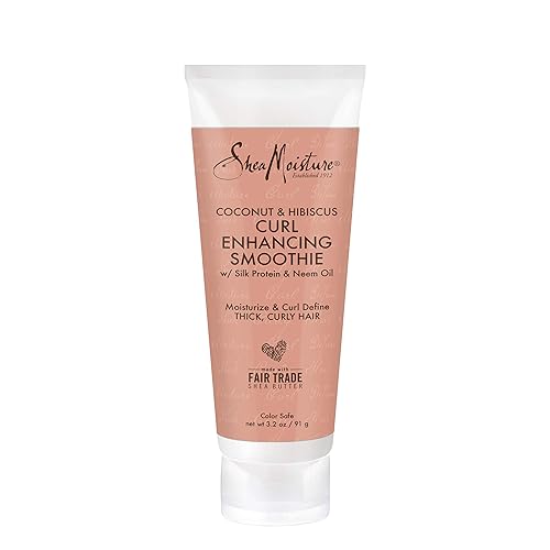 Sheamoisture Coconut & Hibiscus Curl Enhancing Smoothie, 3.2 Oz - Travel Size Hair Cream