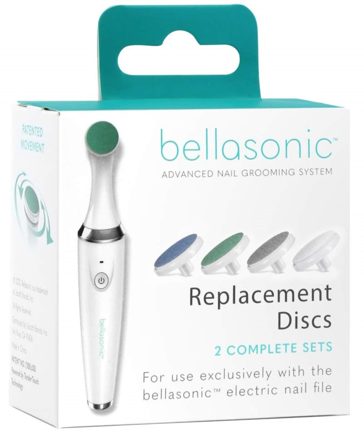 Bellasonic Replacement Discs For 4-In-1 Electric Nail File - Buff, Shape & Shine Nails