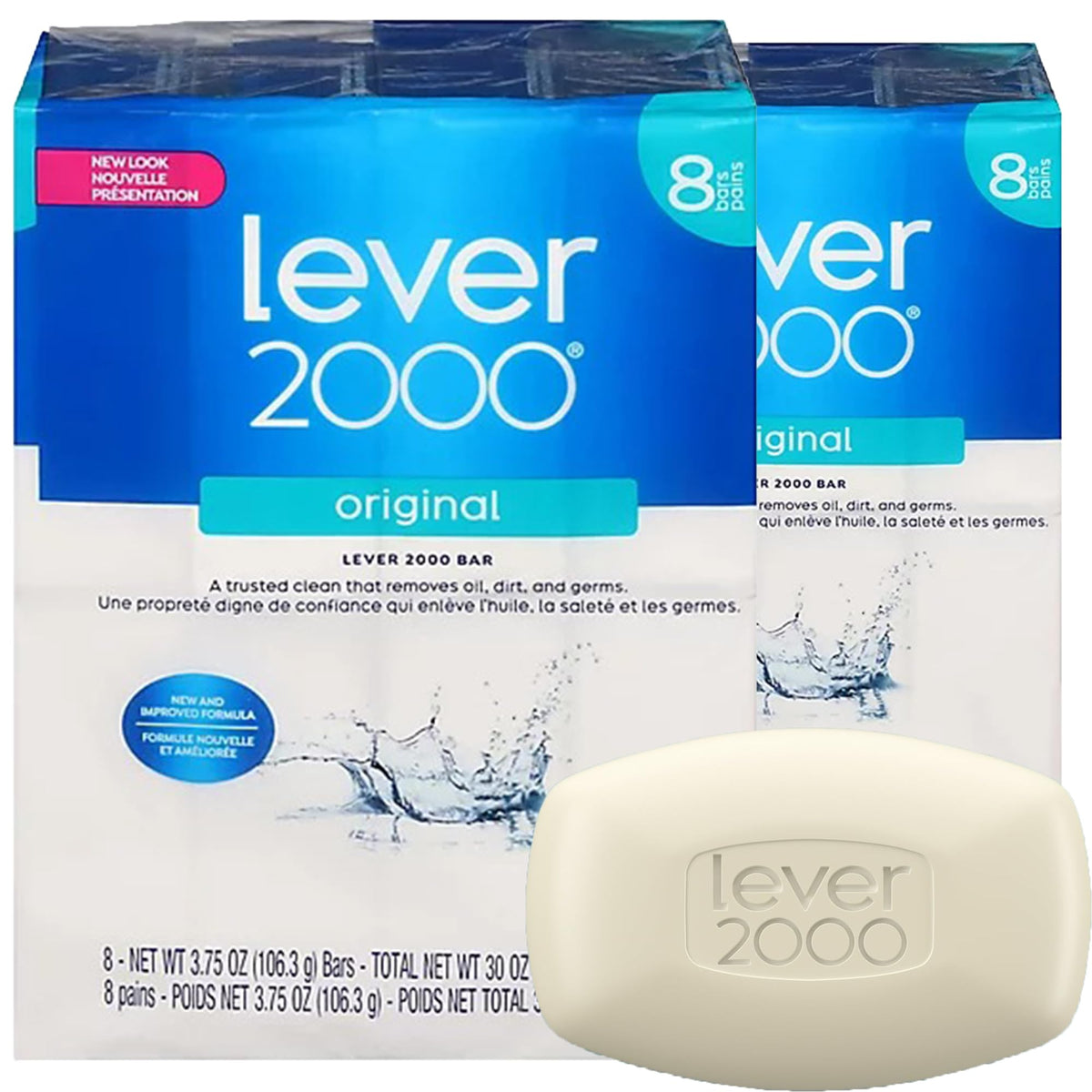 Lever 2000 Perfectly Fresh Bar Soap, 16 Count, 34.56 Oz - Blue, Pack Of 1