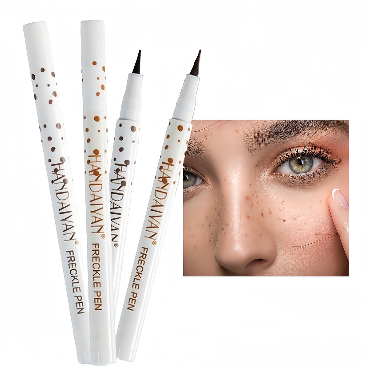 Hfpengzan Freckle Pen Set - 4 Colors, Waterproof, Natural Makeup For Sunkissed Look