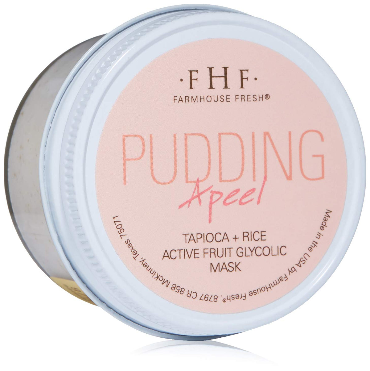 Farmhouse Fresh Pudding Apeel Tapioca Rice Glycolic Mask, 3.2 Fl Oz - Exfoliating Skincare