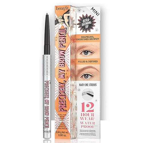 Benefit Cosmetics Mini Precisely My Brow Pencil - Waterproof Eyebrow Definer, Shade 2